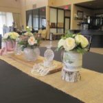 Glass vase floral rentals Nevada County venue space