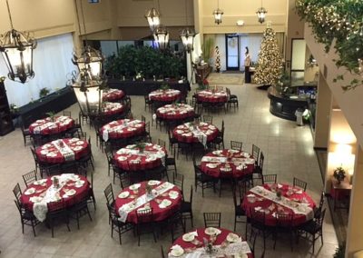Luncheon setup at Foothills Event Center Grass Valley CA