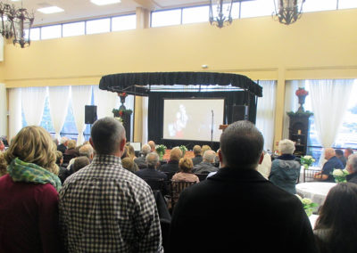 Celebration of life audio video equipment rental venue Grass Valley