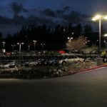 Lighted parking for Grass Valley venue space.