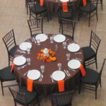 Fall table setting for Nevada County event