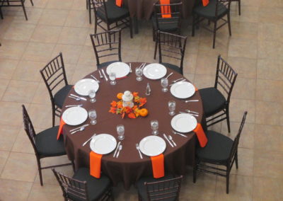 Fall table setting for Nevada County event
