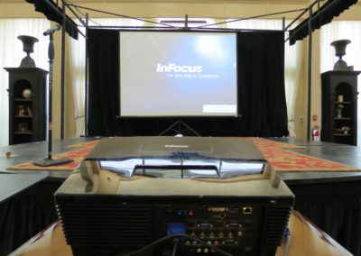 Projector and screen for venue in Nevada County