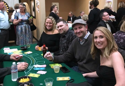 Guests having a good time at the Rotary Royale Casino Night!