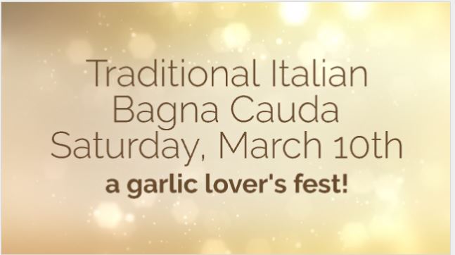 Authentic Italian Bagna Cauda at the Foothills!
