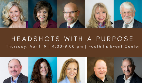 Headshots With a Purpose is coming to our events venue!