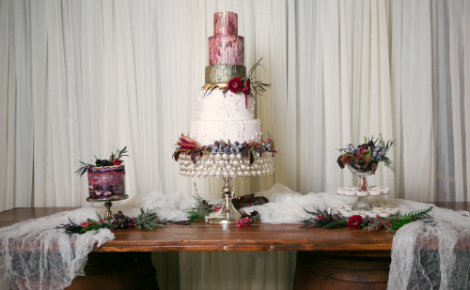 Wedding cake photo by Andrew & Melanie Photography