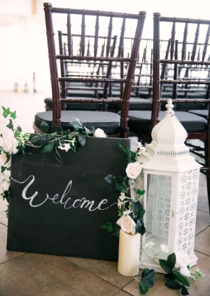 Wedding decorations created using faux flowers