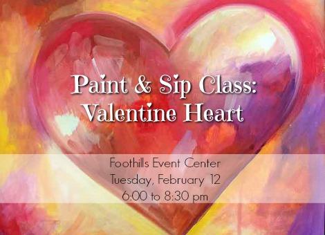 Paint and sip class: Valentine Heart