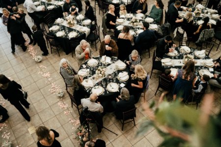 Foothills wedding reception photo by Alex Arnold Photography